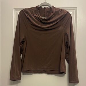SKIMS Brown Long Sleeve Top